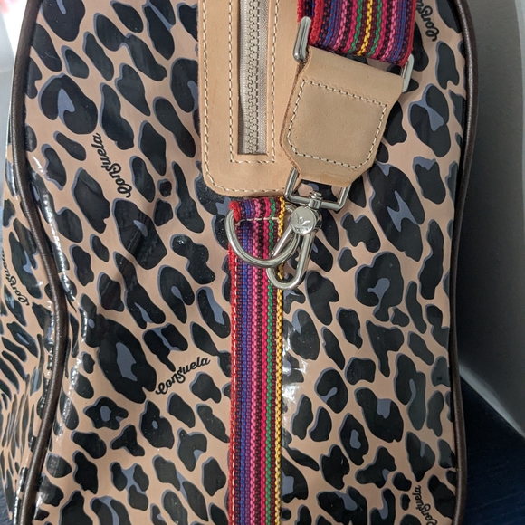 Consuela Blue Jag Weekender - Tan and Black Leopard Travel Bag - Picture 6 of 12